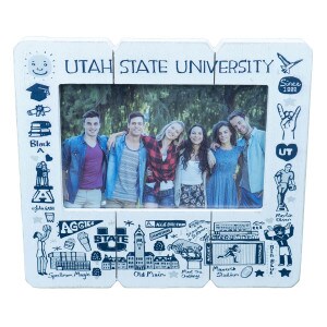 Wooden Distressed White Frame Julia Gash